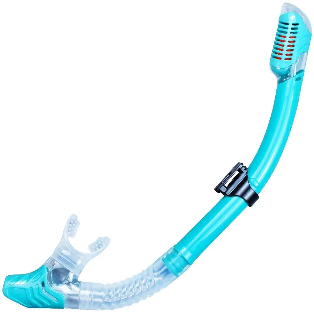 Dry Snorkel Tube Easy Breath Scuba Diving Splash Guard Top Valve Swimming Underwater Equipment for Adults Kids Men Women Youth