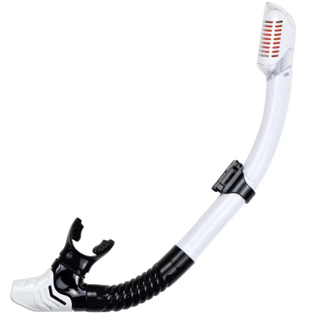 Dry Snorkel Tube Easy Breath Scuba Diving Splash Guard Top Valve Swimming Underwater Equipment for Adults Kids Men Women Youth