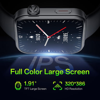 Foom S4 1.91'' Large Screen Smart Watches for Men Women, 100+ Sports Modes Fitness Tracker, Heart Rate/Blood Oxygen/Sleep Monitor, BT5.2 IP67 Waterproof, Compatible with Android & Ios